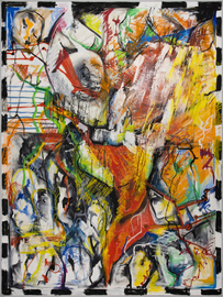 oilstick on canvas, 200 cm x 150 cm