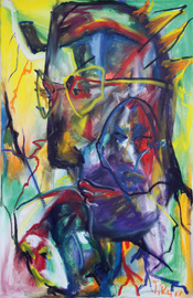 oilstick on canvas, 65 cm x 100 cm