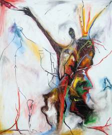oilstick on canvas, 120 cm x 100 cm