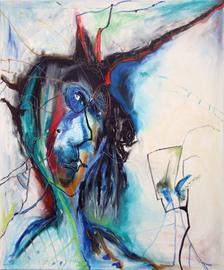 oilstick on canvas, 120 cm x 100 cm