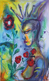 oilstick on canvas, 140 cm x 85 cm