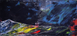 oilstick on canvas, 65 cm x 140 cm