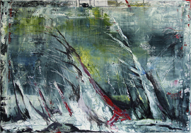 oilstick on canvas, 85 cm x 140 cm