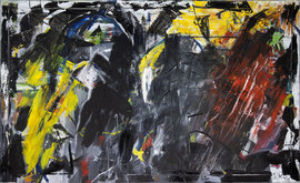 oilstick on canvas, 65 cm x 135 cm