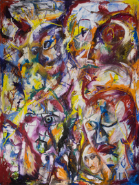 oilstick on canvas, 200 cm x 150 cm