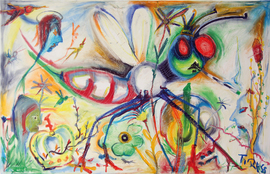 oilstick on canvas, 90 cm x 140 cm
