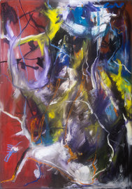 oilstick on canvas, 100 cm x 70 cm