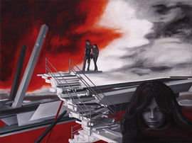 Torsten Russ: Figürliche Ölmalerei auf Leinwand, 150 cm x 200 cm, Unikat