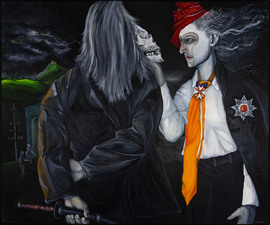 Torsten Russ: Figürliche Ölmalerei auf Leinwand, 150 cm x 180 cm, Unikat