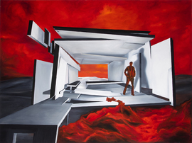 Torsten Russ: Figürliche Ölmalerei auf Leinwand, 150 cm x 200 cm, Unikat
