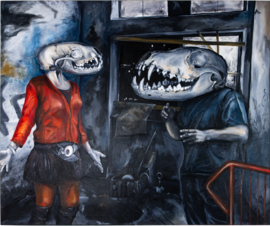 Torsten Russ: Figürliche Ölmalerei auf Leinwand, 100 cm x 120 cm, Unikat