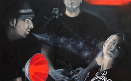 Torsten Russ: Figürliche Ölmalerei auf Leinwand, 125 cm x 200 cm, Unikat