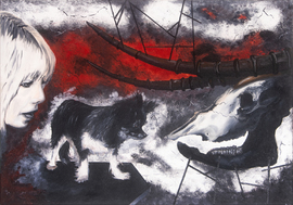 Torsten Russ: Figürliche Ölmalerei auf Leinwand, 70 cm x 100 cm, Unikat