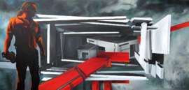 Torsten Russ: Figürliche Ölmalerei auf Leinwand, 115 cm x 240 cm, Unikat